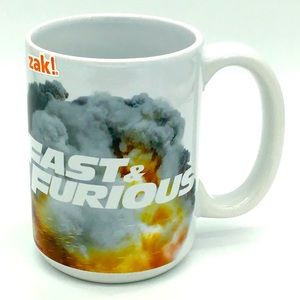 ZAK! Fast & Furious Movie Coffee Mug Smoke Him NEW
